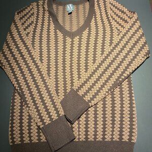 Worthington 70's Look V-neck Pullover- Worn Once